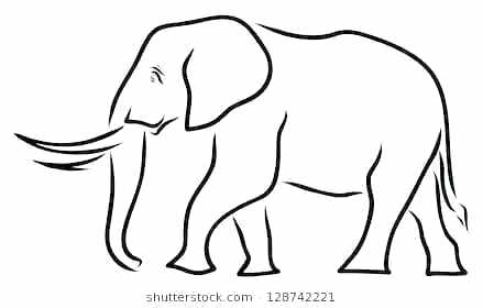 439x280 Easy Elephant Drawing Easy Elephant Sketches