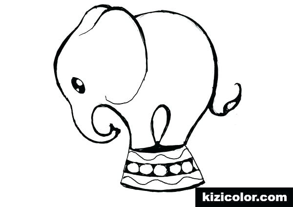 600x424 Elephant Drawing For Coloring