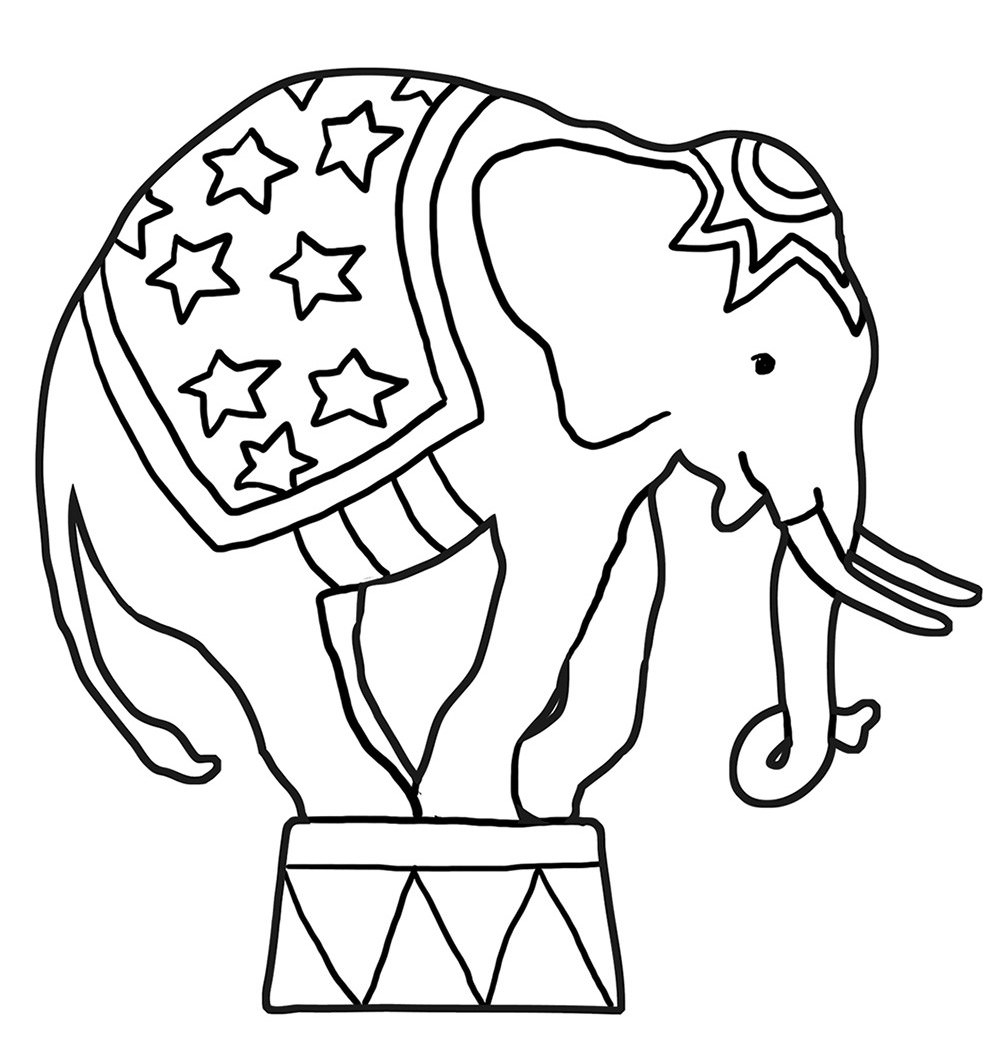 1004x1057 Decorative Elephant Coloring Pages