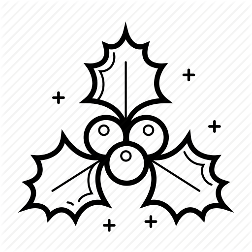 512x512 Collection Of Free Mistletoe Drawing Decoration Download On Ui Ex
