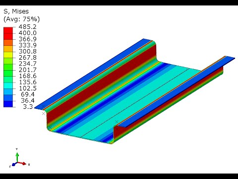 480x360 deep drawing forming a channel abaqus cae implicit standard