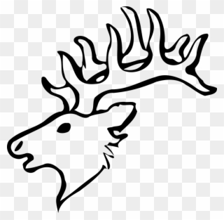 320x313 Elk Silhouette Clip Art At Getdrawings