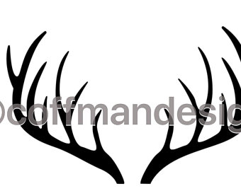 340x270 Antlers Drawing Etsy
