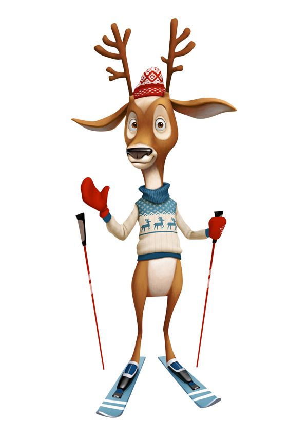 600x848 Deer Cartoon Character