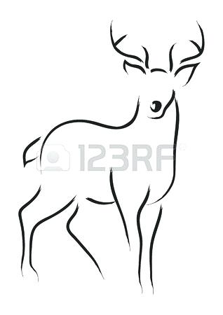 318x450 How To Draw A Easy Deer How To Draw Easy Cartoon Deer