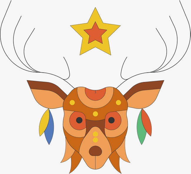 650x592 Cartoon Deer Vector, Sika Deer, Cartoon Hand Drawing, Cartoon