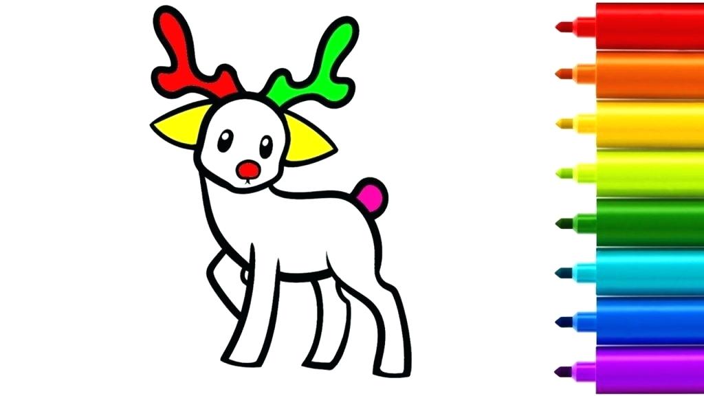 1024x576 Deer Drawing For Kids Easy Drawings For Kids How To Draw The Elf