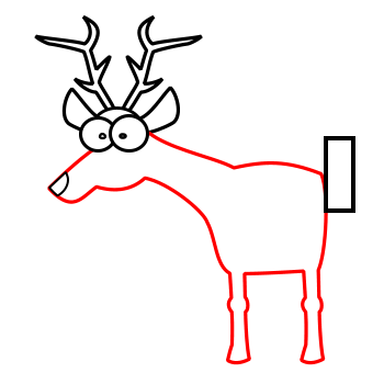 350x350 Drawing A Cartoon Deer