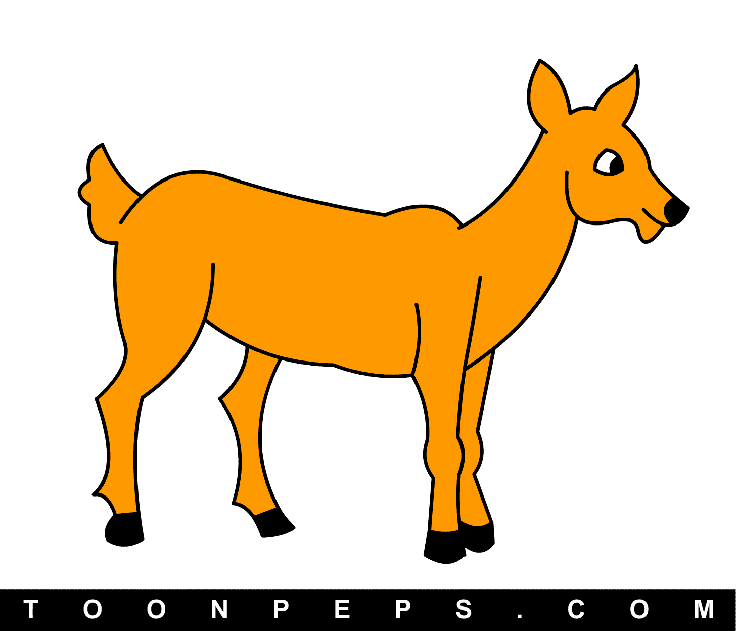 1458x1248 Deer Drawing For Kids