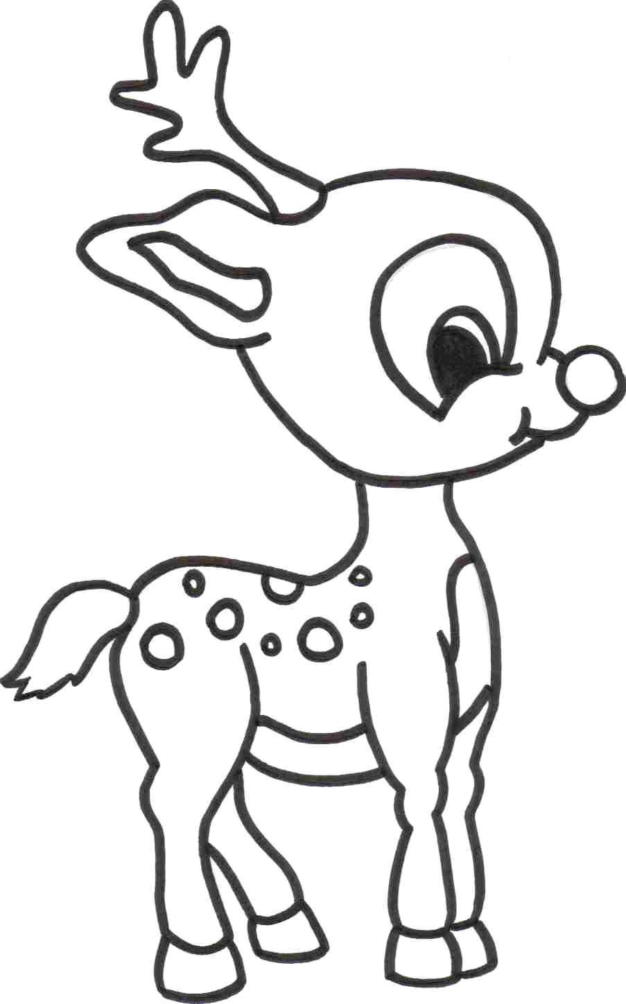 903x1449 Free Printable Reindeer Coloring Pages For Kids Cute Deer