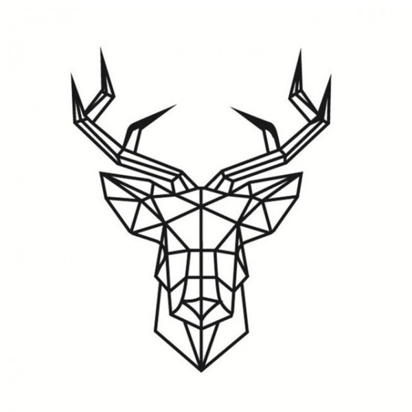 600x600 Simple Deer Drawing