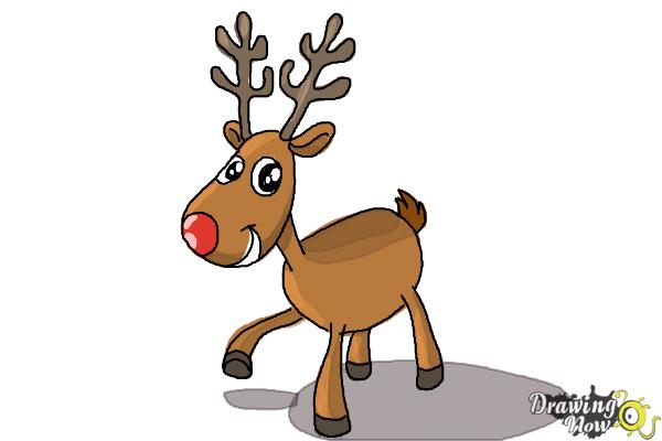 600x400 How To Draw A Reindeer For Kids