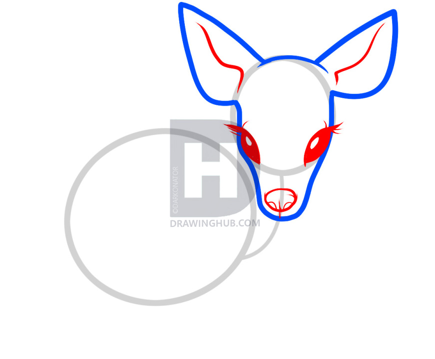 871x720 How To Draw A Baby Deer, Baby Deer, Step