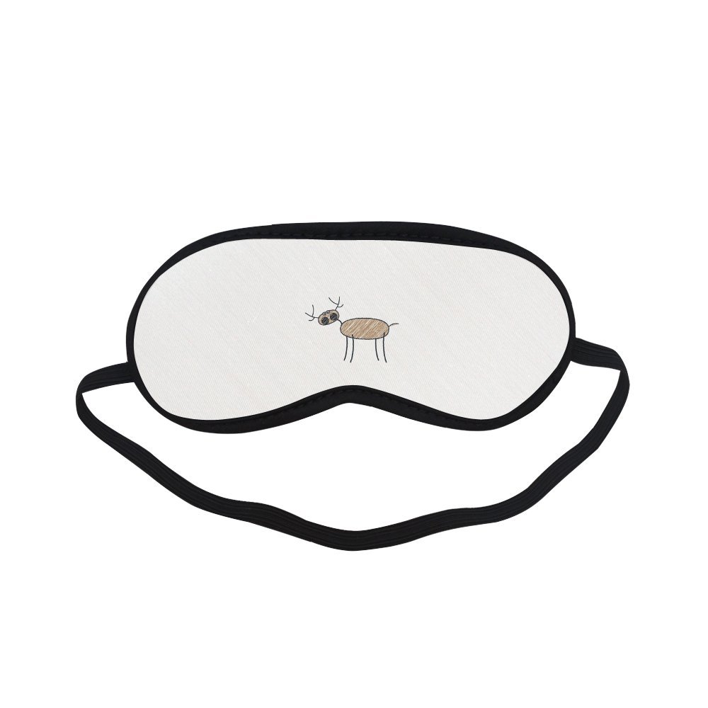 1000x1000 Personalized Deer Line Drawing Sleeping Eyes Masks