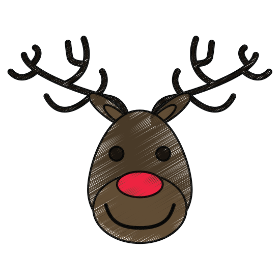 550x550 raindeer drawing face transparent png clipart free download