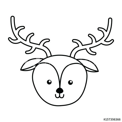 Deer Face Drawing | Free download on ClipArtMag