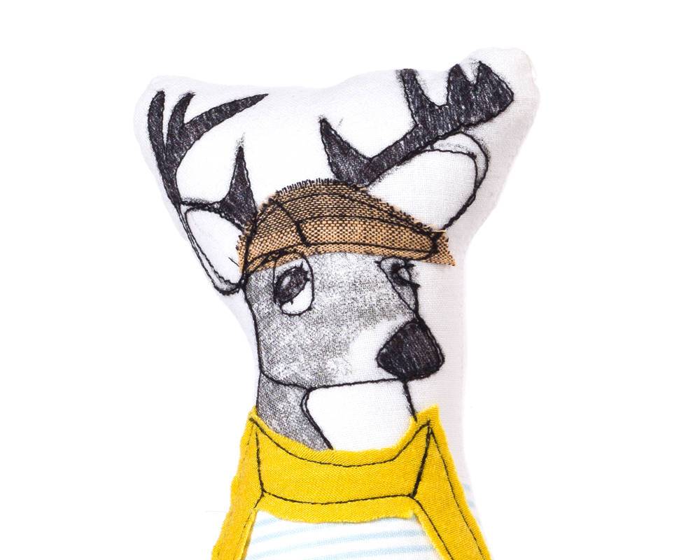 1000x800 deer doll soft sculpture doll hipster animal deer family