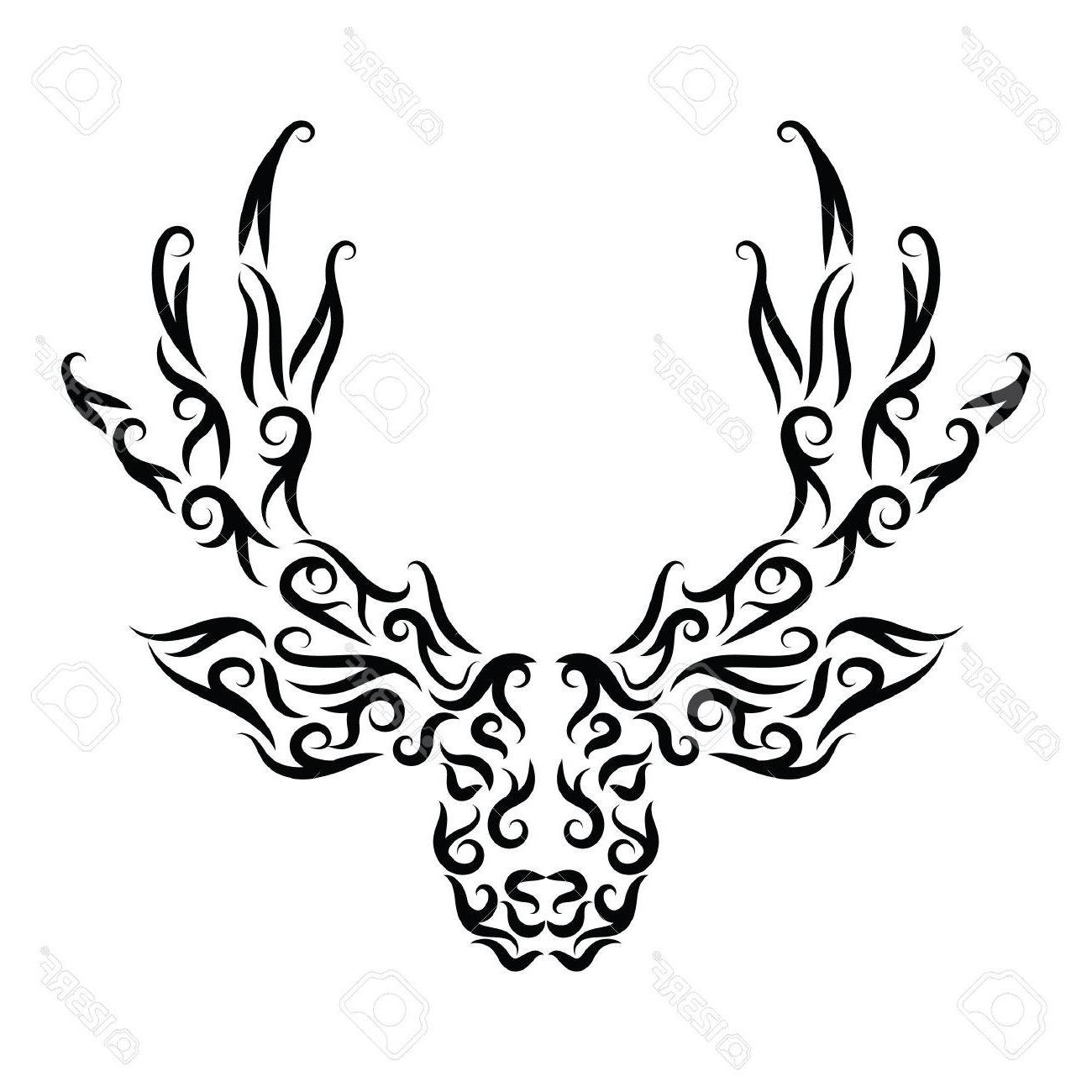 1300x1300 Top His And Her Deer Tattoos Vector Pictures Free Vector Art