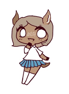 232x317 A Little Deer Girl