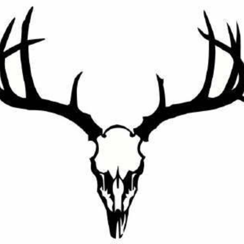 1024x1024 Deer Skull Silhouette Christmas Clipart House Clipart Online