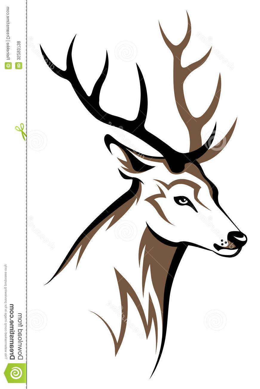 870x1300 Top Tribal Deer Skull Decals Vector Pictures Free Vector Art