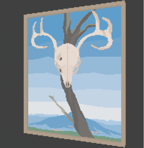 500x514 Deer Skull With Pedernal Tumblr