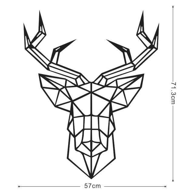 640x640 Geometric Deer Head