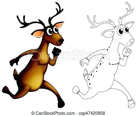 450x383 Deer Outline A Deer Outline Deer Outline Images