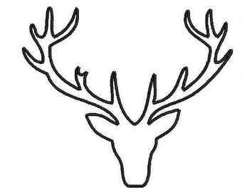Deer Head Outline Drawing | Free download on ClipArtMag