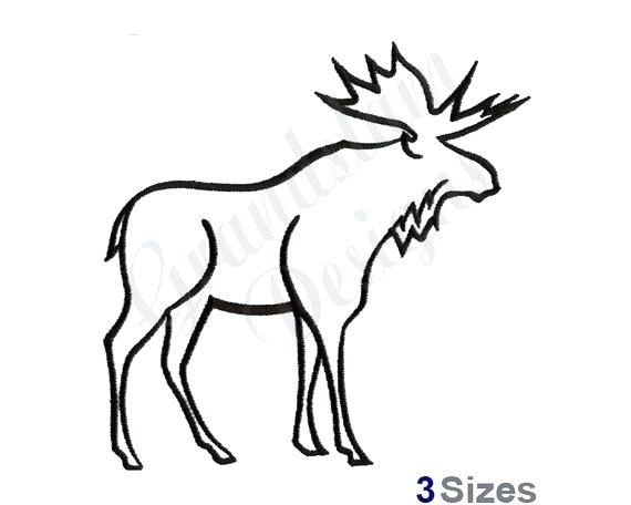 570x456 Moose Head Outline Moose Head Vector Cartoon Vector