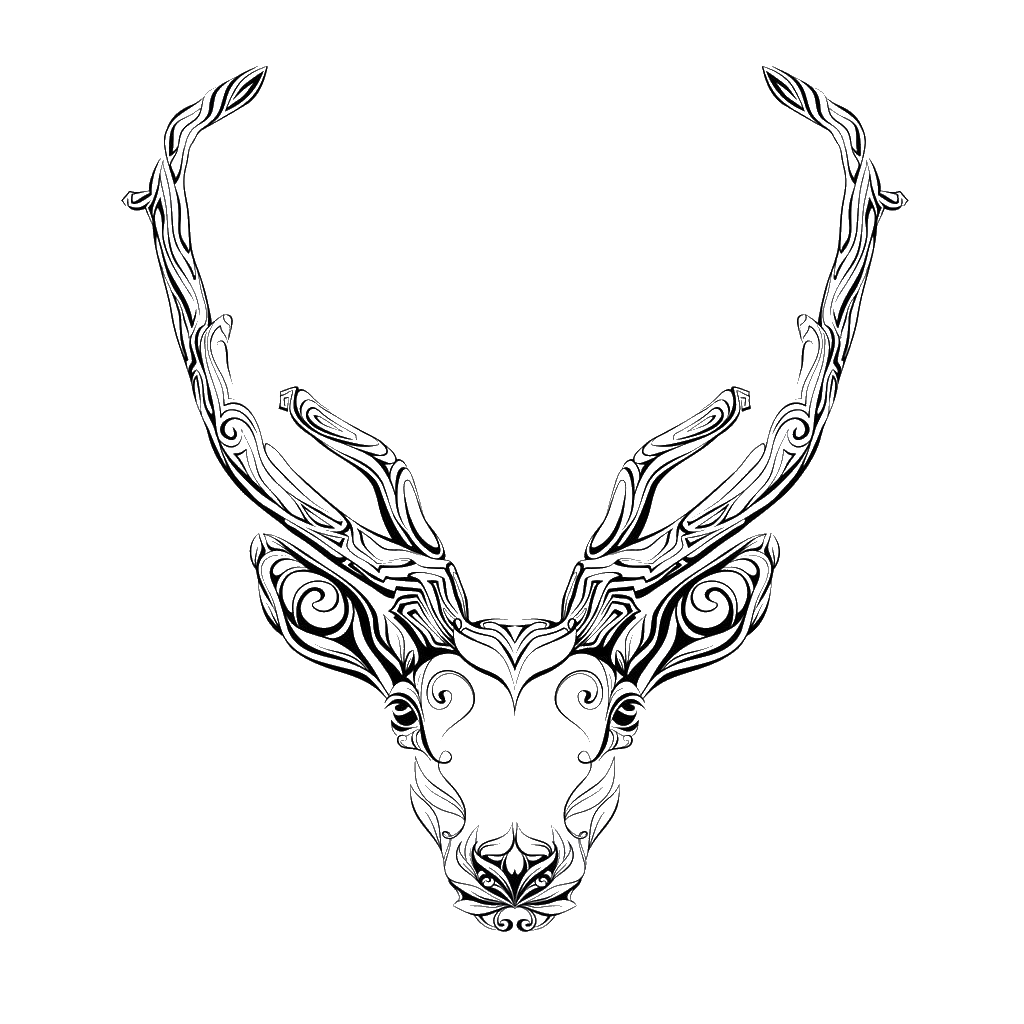 1024x1024 collection of free antelope drawing antler download on ui ex