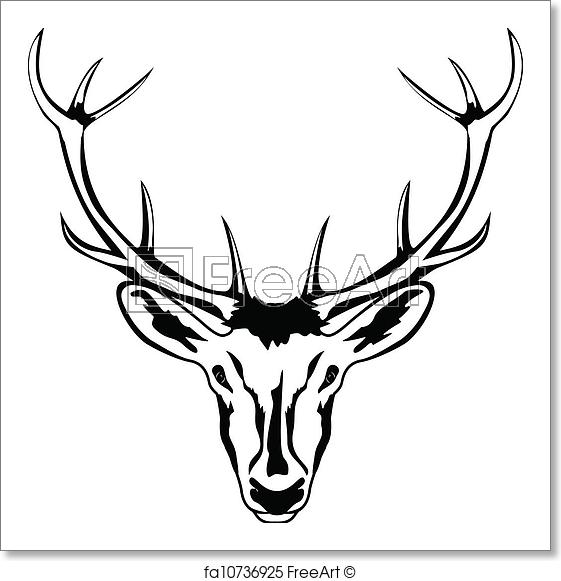 Deer Horns Drawing | Free download on ClipArtMag