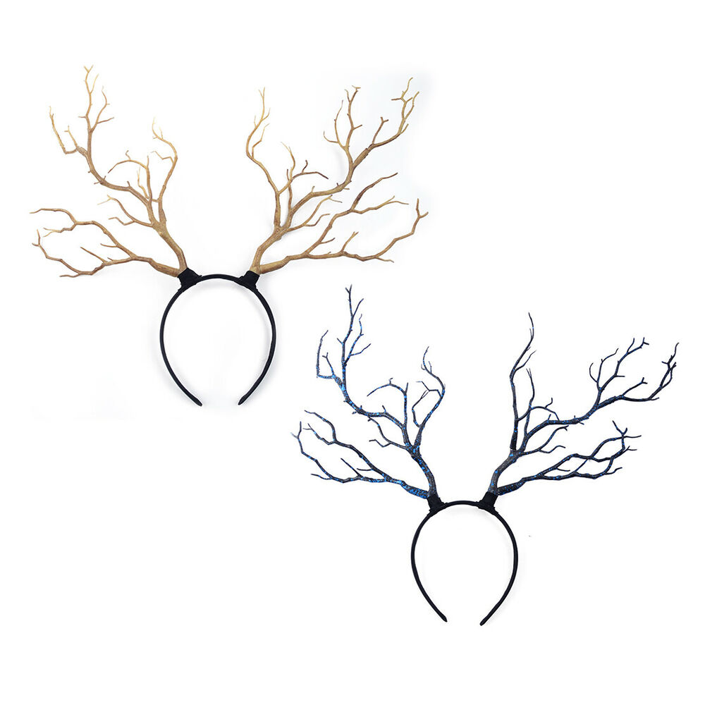 1000x1000 Long Antlers Reindeer Deer Horns Hat Hair Headband Cosplay Party