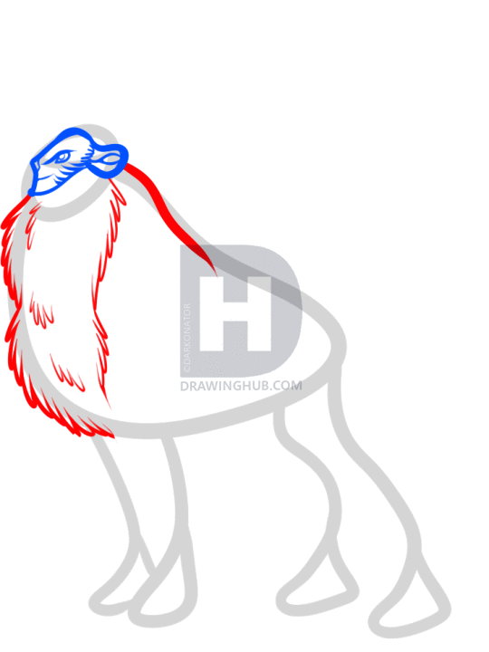 540x720 How To Draw The Deer God, Forest Spirit, Princess Mononoke, Step