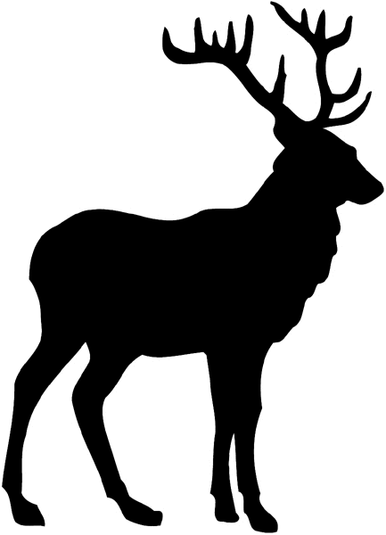 433x600 Animal Silhouette Deer Artsy Animal Stencil, Silhouette Art