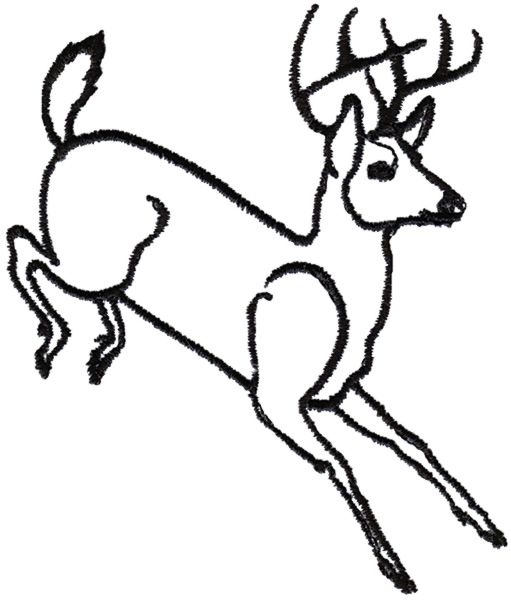 511x600 image result for running buck deer line drawing deer buck deer