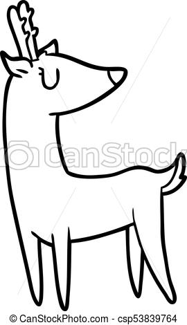 270x470 Line Drawing Of A Deer