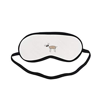 355x355 Personalized Deer Line Drawing Sleeping Eyes Masks