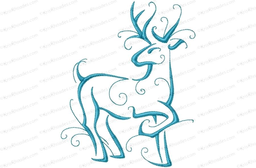 900x590 reindeer outline polygonal reindeer outline template