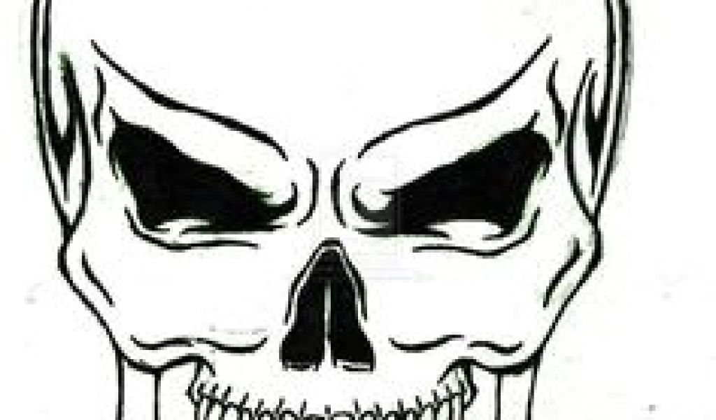 1024x600 Drawing Of Skulls Easy Best Simple Skull Tattoos Images
