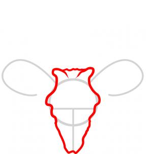 287x302 How To Draw A Deer Skull, Deer Skull Tattoo, Step