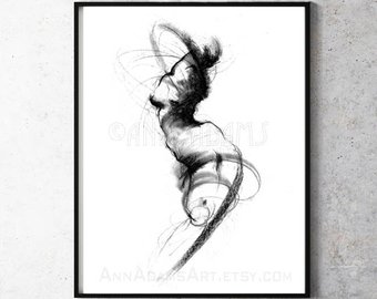 340x270 Dance Drawing Etsy