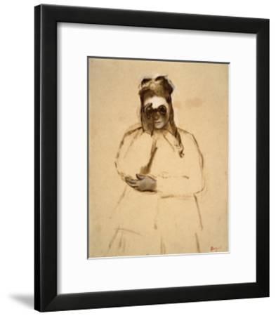 393x450 Young Woman With Field Glasses Giclee Print