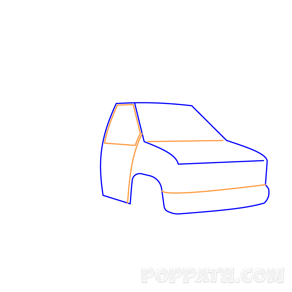 1000x1000 How To Draw A Delivery Truck Pop Path