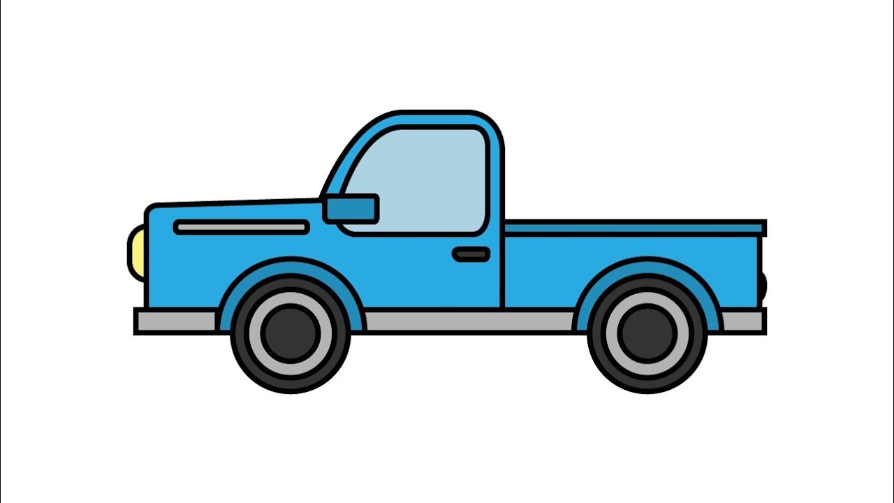 1280x720 How To Draw A Delivery Truck Easy Step