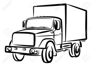 300x210 drawing of truck how to draw a delivery truck pop path