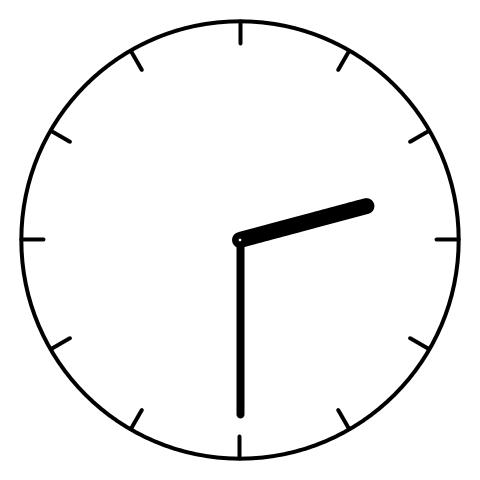 480x480 Clock Drawing