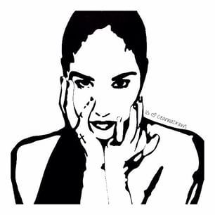 306x306 Demi Lovato Pop Art I've Been Tagged To Do The Facts