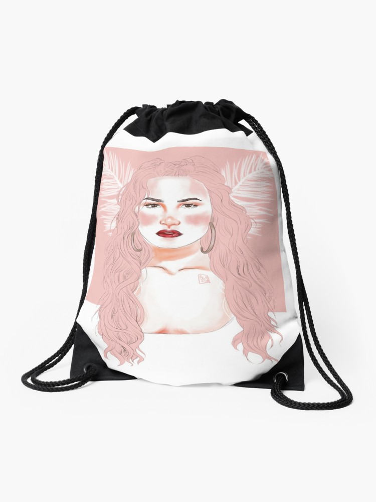 750x1000 Demi Lovato Drawstring Bag