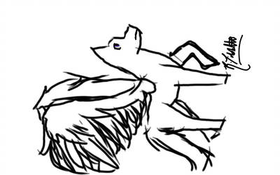 400x250 Winged Demon Dog
